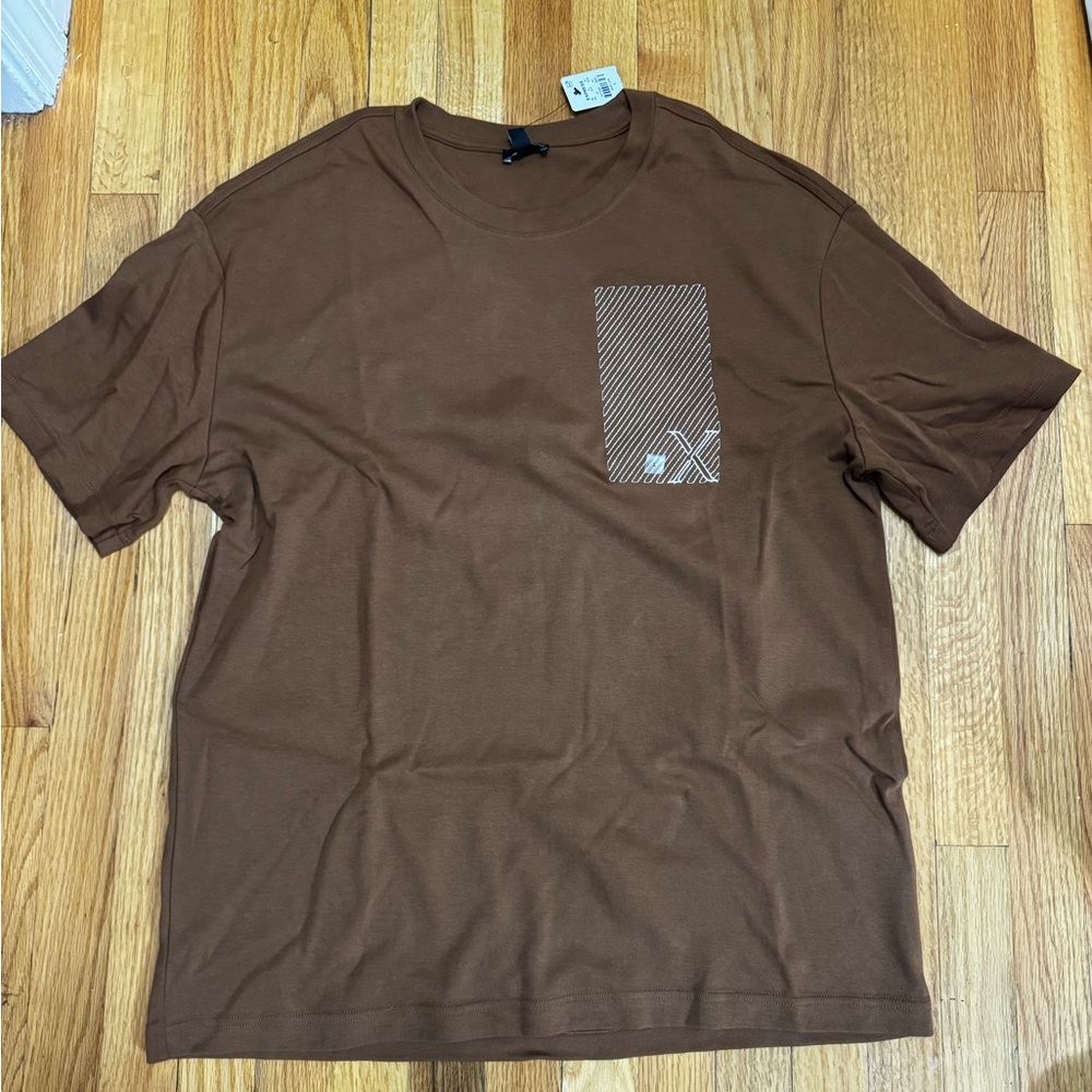 Express Brown Short Sleeve Men's Tee